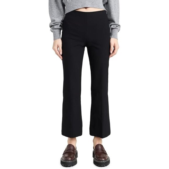 Theory Women's Creased Crop CL Kick Pants Black 6NWT